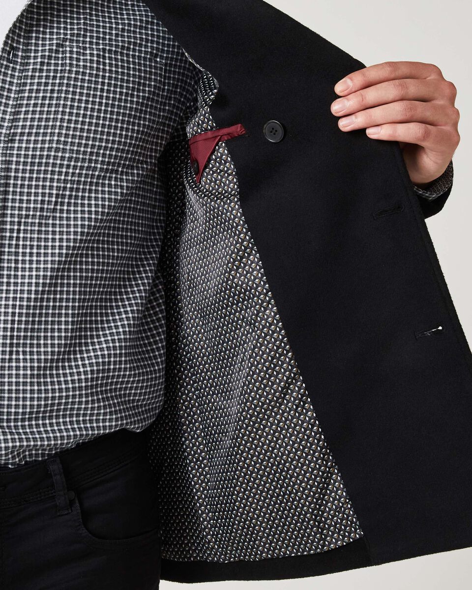 Mens Black Peacoat